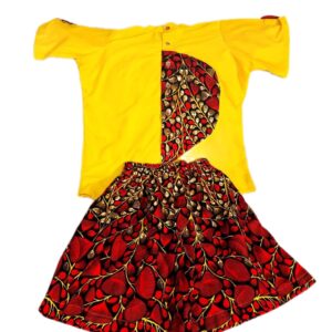 Yellow Ankara Short and Top